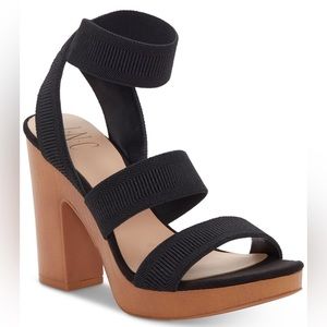 New INC International Concepts $89 Roesiaf Platform Block Heel Sandals Size 10